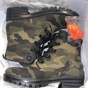 Kendall & Kylie dark green fabric boot from Bloomingdales